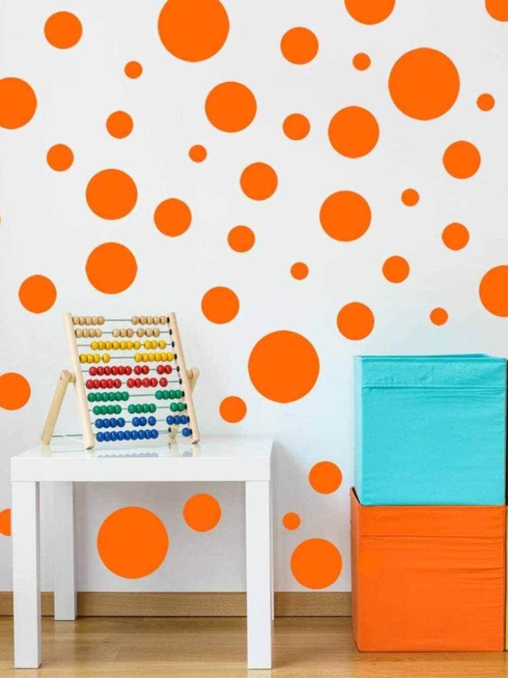 Polka Dot Wall Stickers, Wall Decor Dots for Bedroom Kids Room Birthday Gift Ora